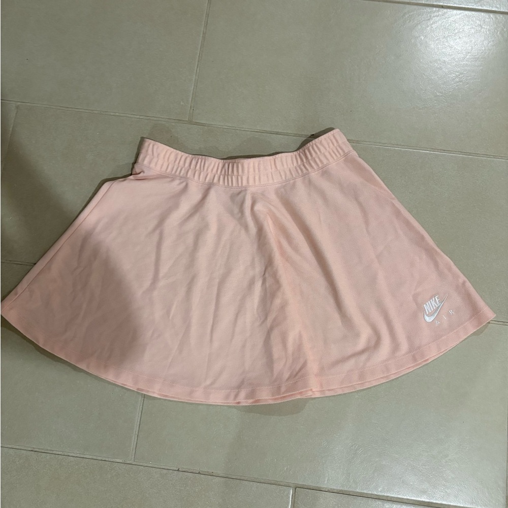Nike Air Sportswear Piqué A-Line Mini Skirt - Salmon Pink - Size Large